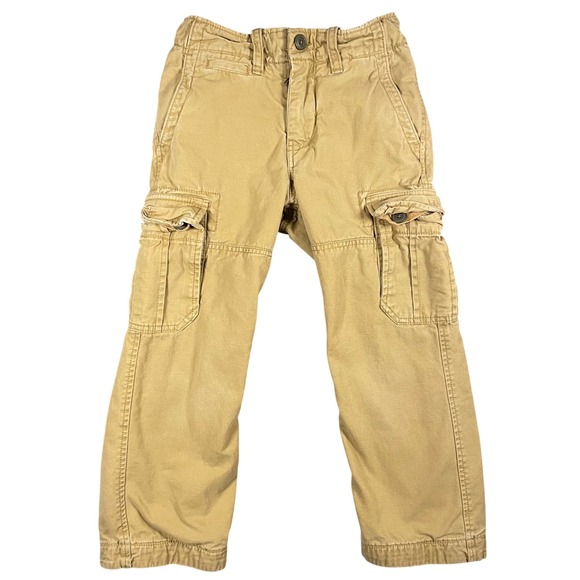 Gap Kids Other - Gap Kids Boys Khaki Cargo Pants Size 6 Regular Lined Adjustable Waist Cotton